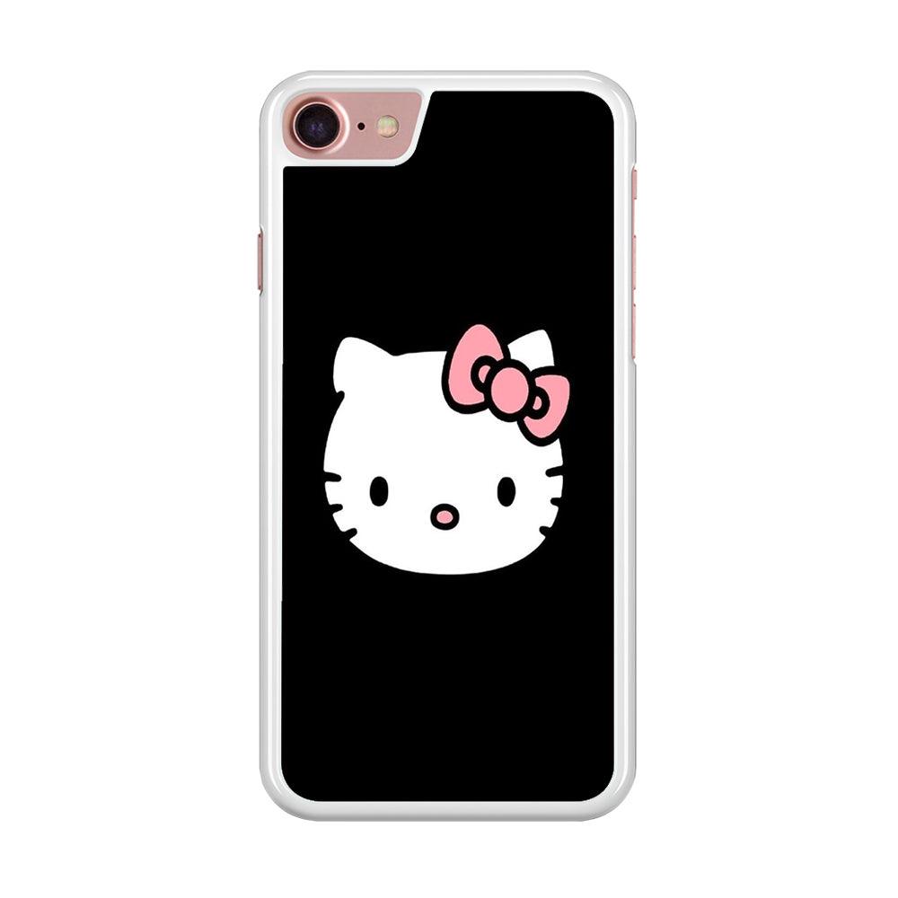 Hello kitty iPhone 7 Case-Rubber / White (2D Case)-Xtracase