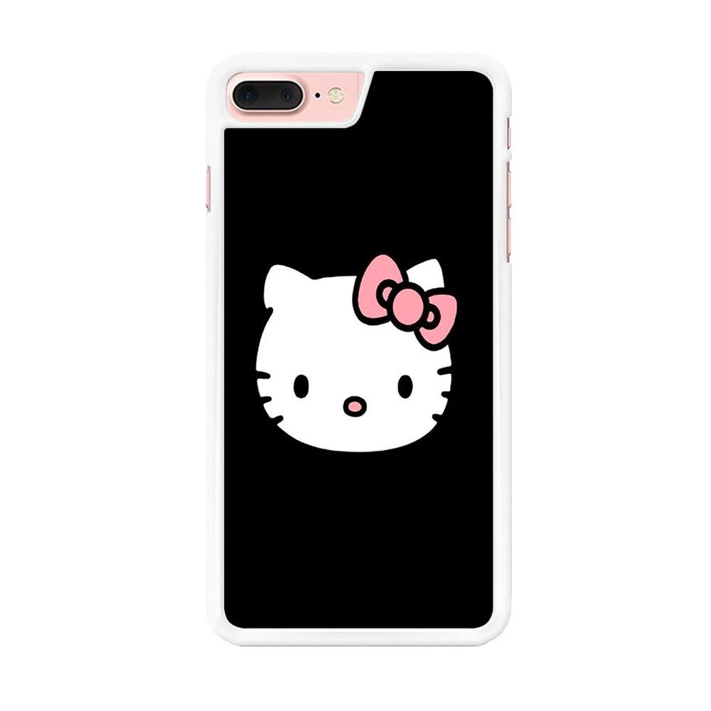 Hello kitty iPhone 8 Plus Case-Rubber / White (2D Case)-Xtracase