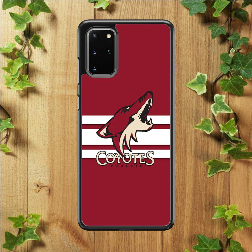 Hockey Arizona Coyotes NHL 001 Samsung Galaxy S20 Plus Case-Rubber / White (2D Case)-Xtracase