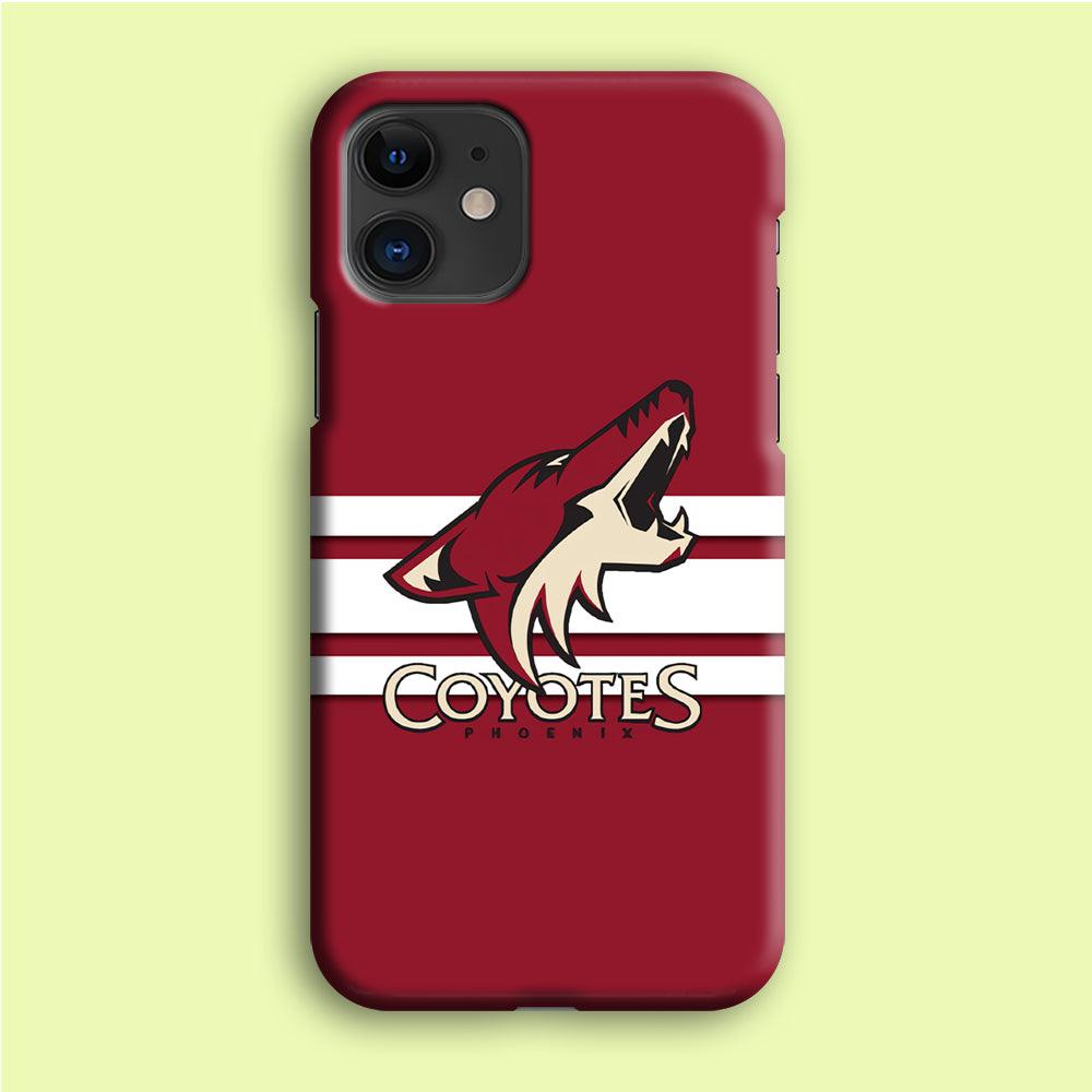 Hockey Arizona Coyotes NHL 001 iPhone 12 Mini Case-Plastic / Full Wrap (3D Case)-Xtracase