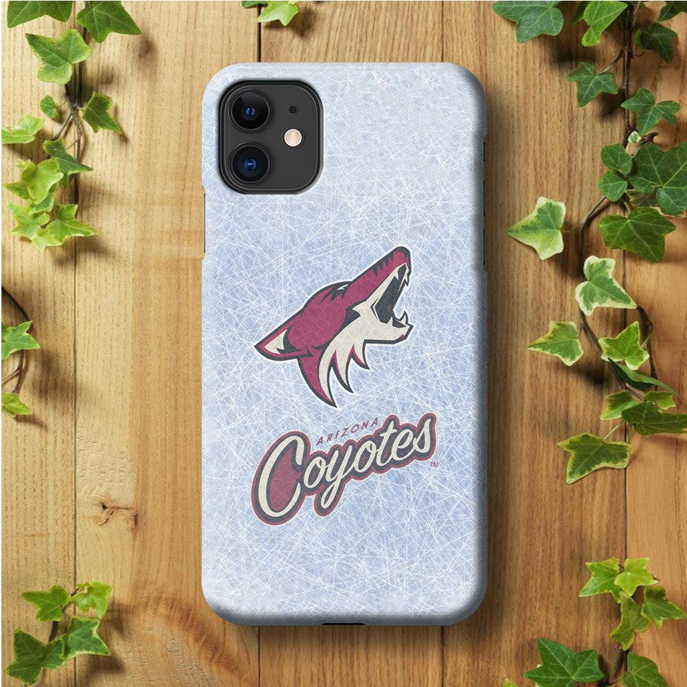 Hockey Arizona Coyotes NHL 002 iPhone 11 Case-Plastic / Full Wrap (3D Case)-Xtracase