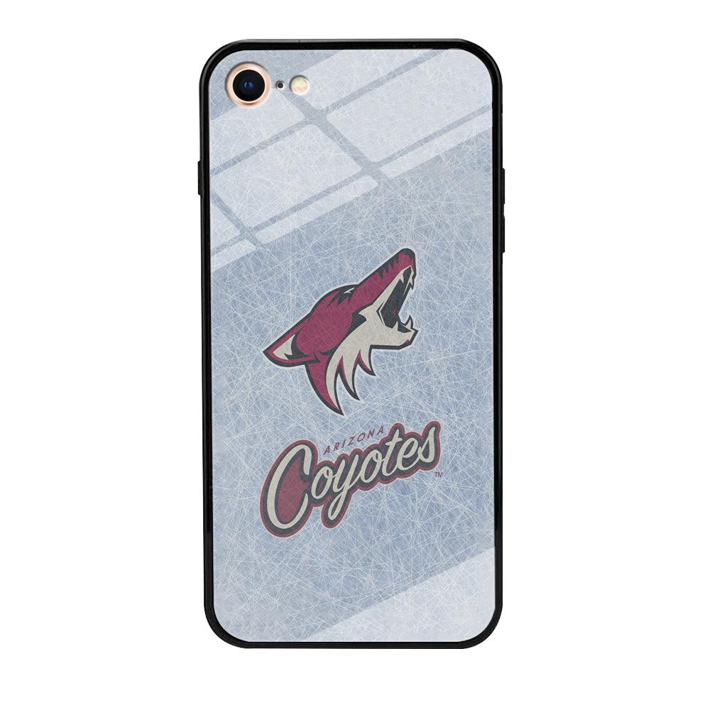 Hockey Arizona Coyotes NHL 002 iPhone 8 Case-Tempered Glass Case-Xtracase