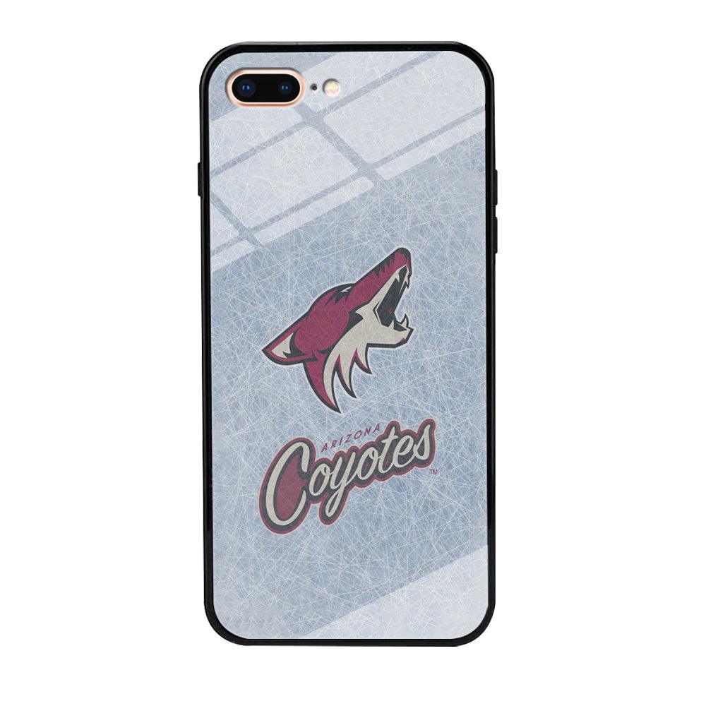 Hockey Arizona Coyotes NHL 002 iPhone 8 Plus Case-Tempered Glass Case-Xtracase