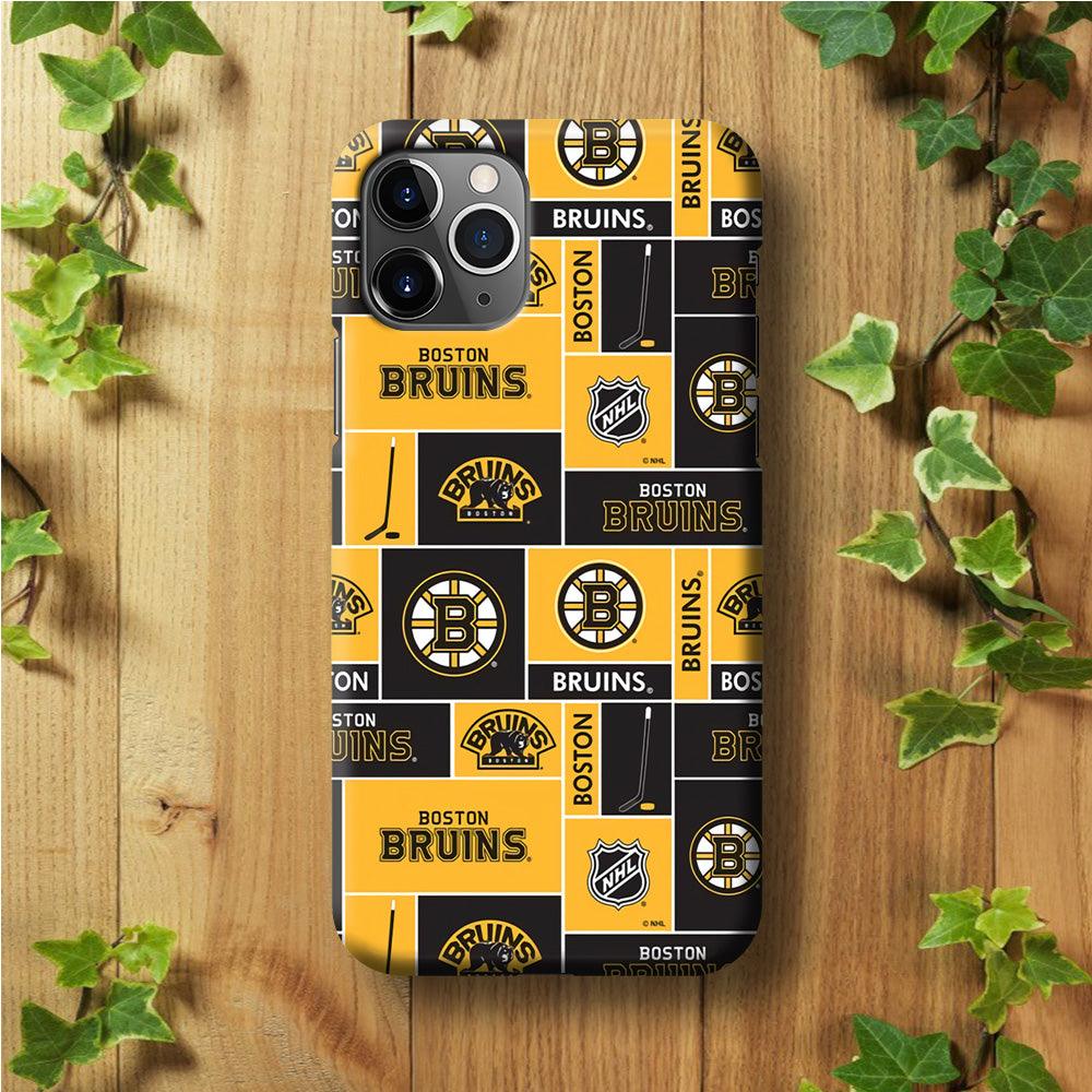 Hockey Boston Bruins NHL 001 iPhone 11 Pro Case-Plastic / Full Wrap (3D Case)-Xtracase