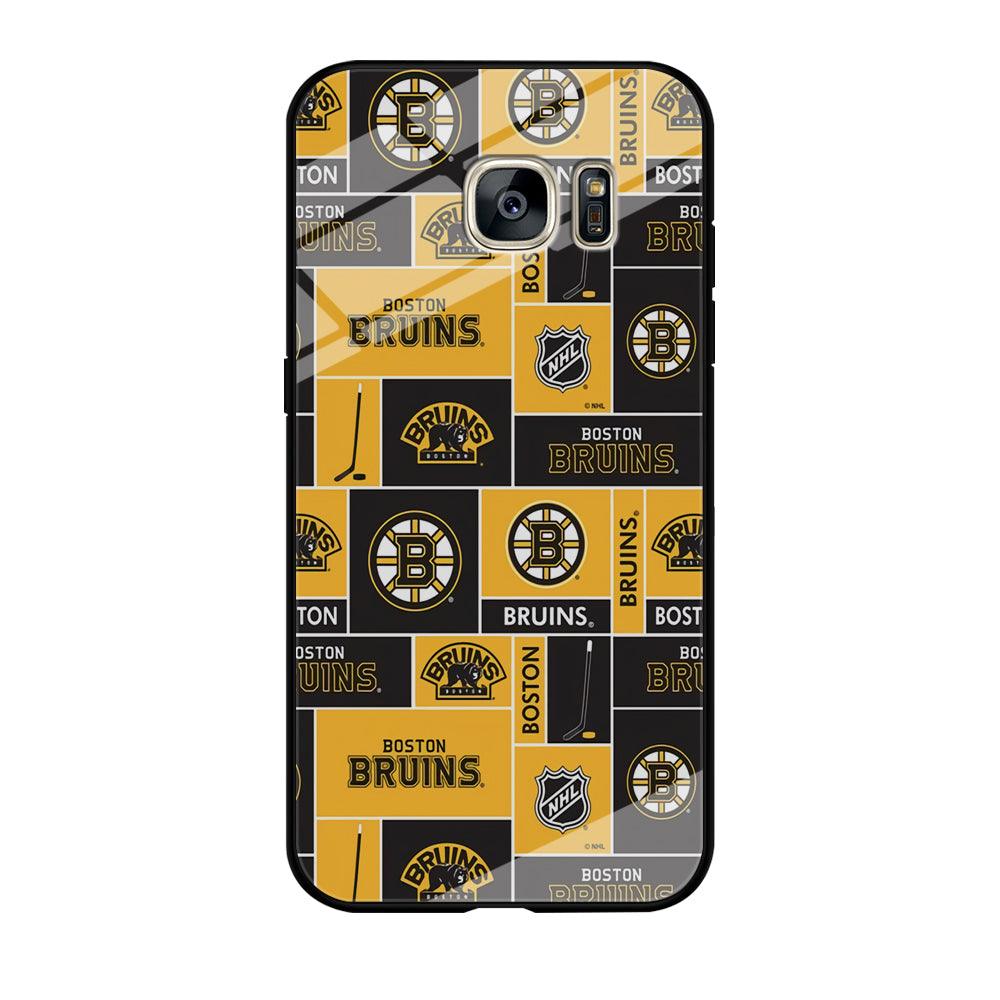 Hockey Boston Bruins NHL 001 Samsung Galaxy S7 Edge Case-Tempered Glass Case-Xtracase