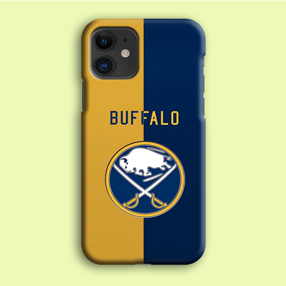 Hockey Buffalo Sabres NHL 001 iPhone 12 Mini Case-Plastic / Full Wrap (3D Case)-Xtracase