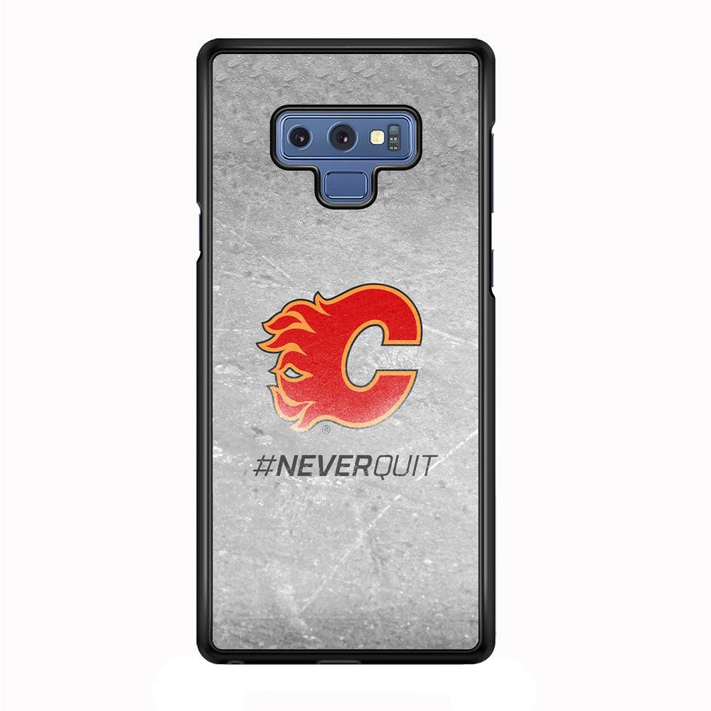 Hockey Calgary Flames NHL 001 Samsung Galaxy Note 9 Case-Plastic / Full Wrap (3D Case)-Xtracase