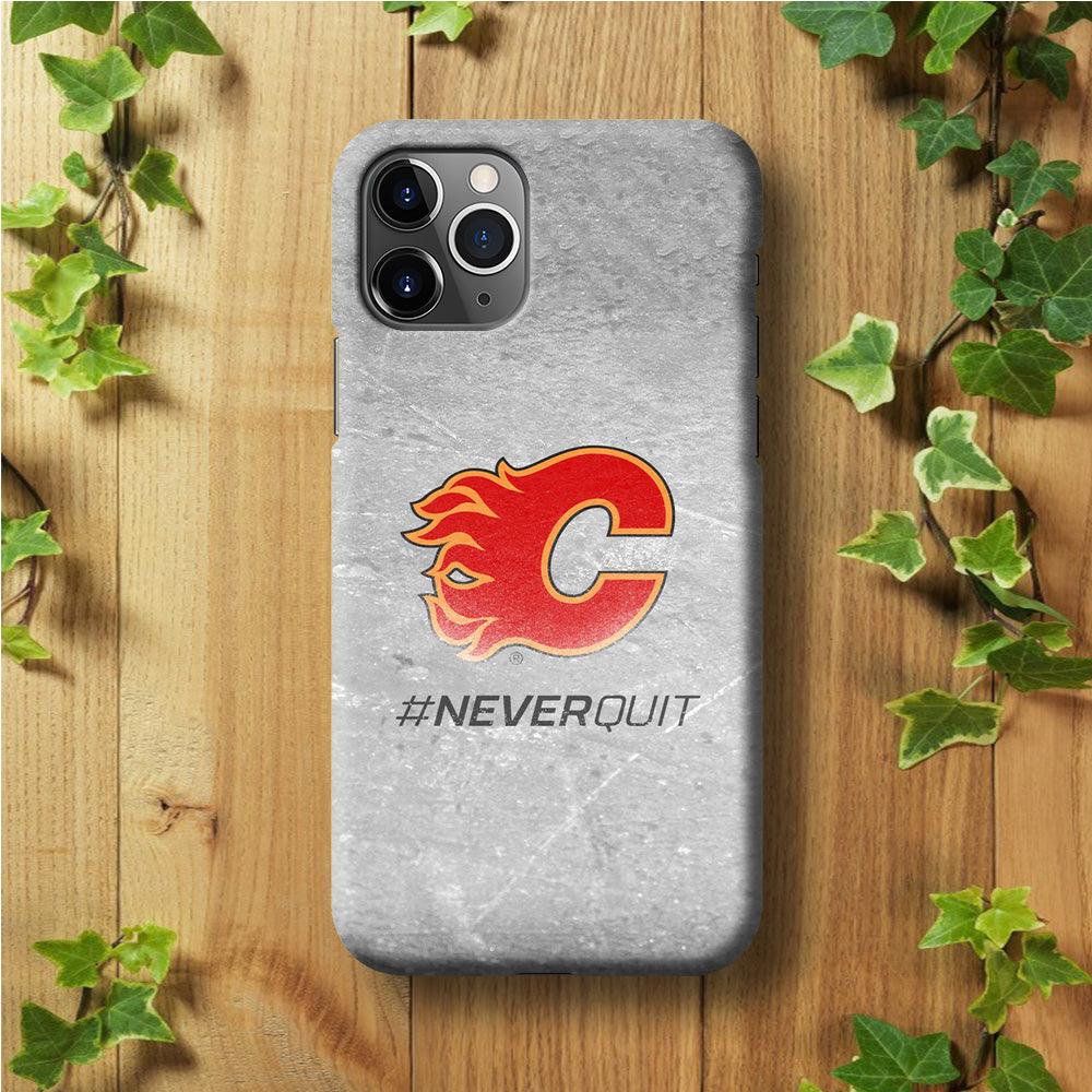 Hockey Calgary Flames NHL 001 iPhone 11 Pro Case-Plastic / Full Wrap (3D Case)-Xtracase