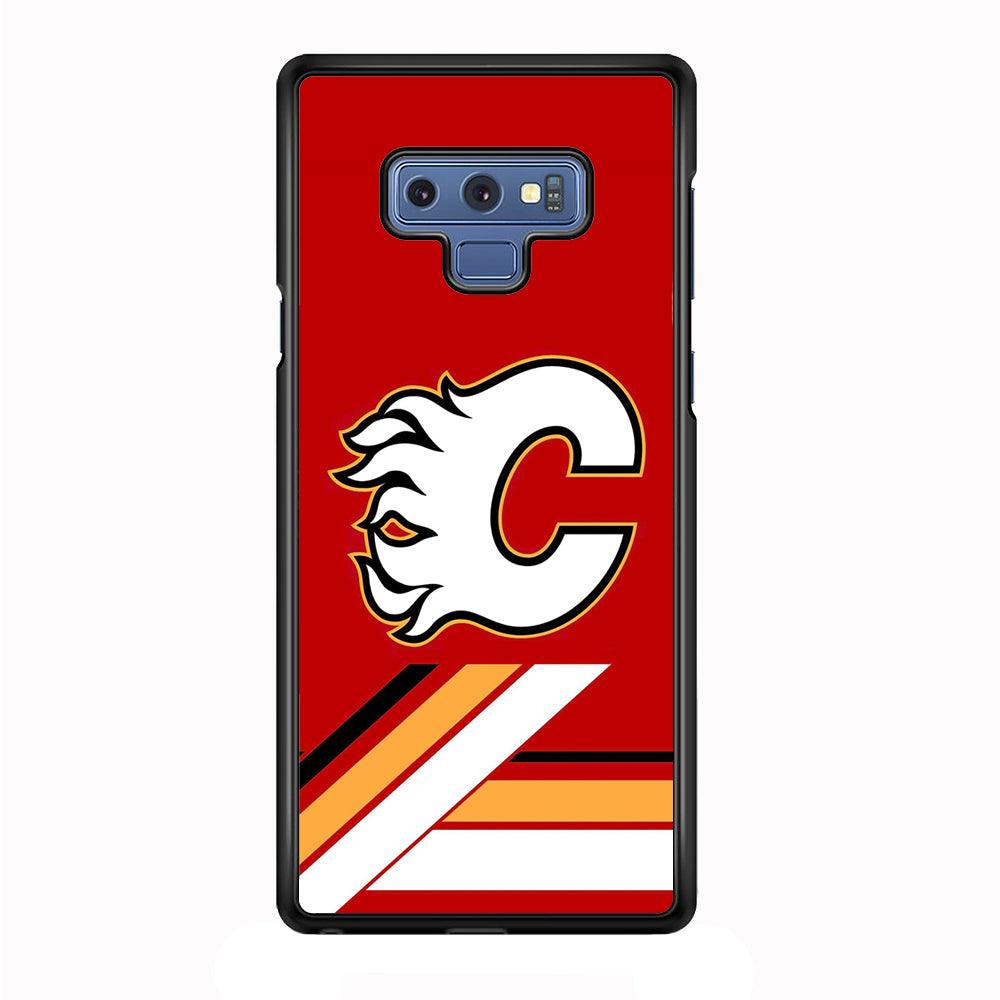 Hockey Calgary Flames NHL 002 Samsung Galaxy Note 9 Case-Plastic / Full Wrap (3D Case)-Xtracase