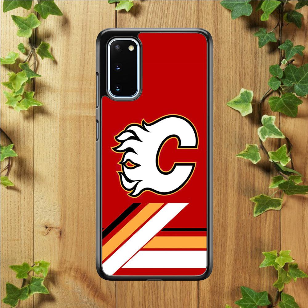 Hockey Calgary Flames NHL 002 Samsung Galaxy S20 Case-Plastic / Full Wrap (3D Case)-Xtracase