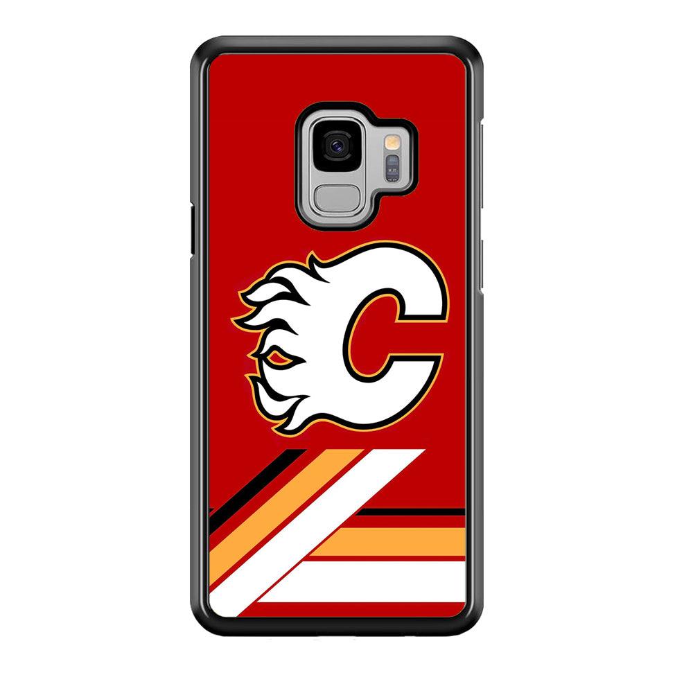 Hockey Calgary Flames NHL 002 Samsung Galaxy S9 Case-Plastic / Full Wrap (3D Case)-Xtracase