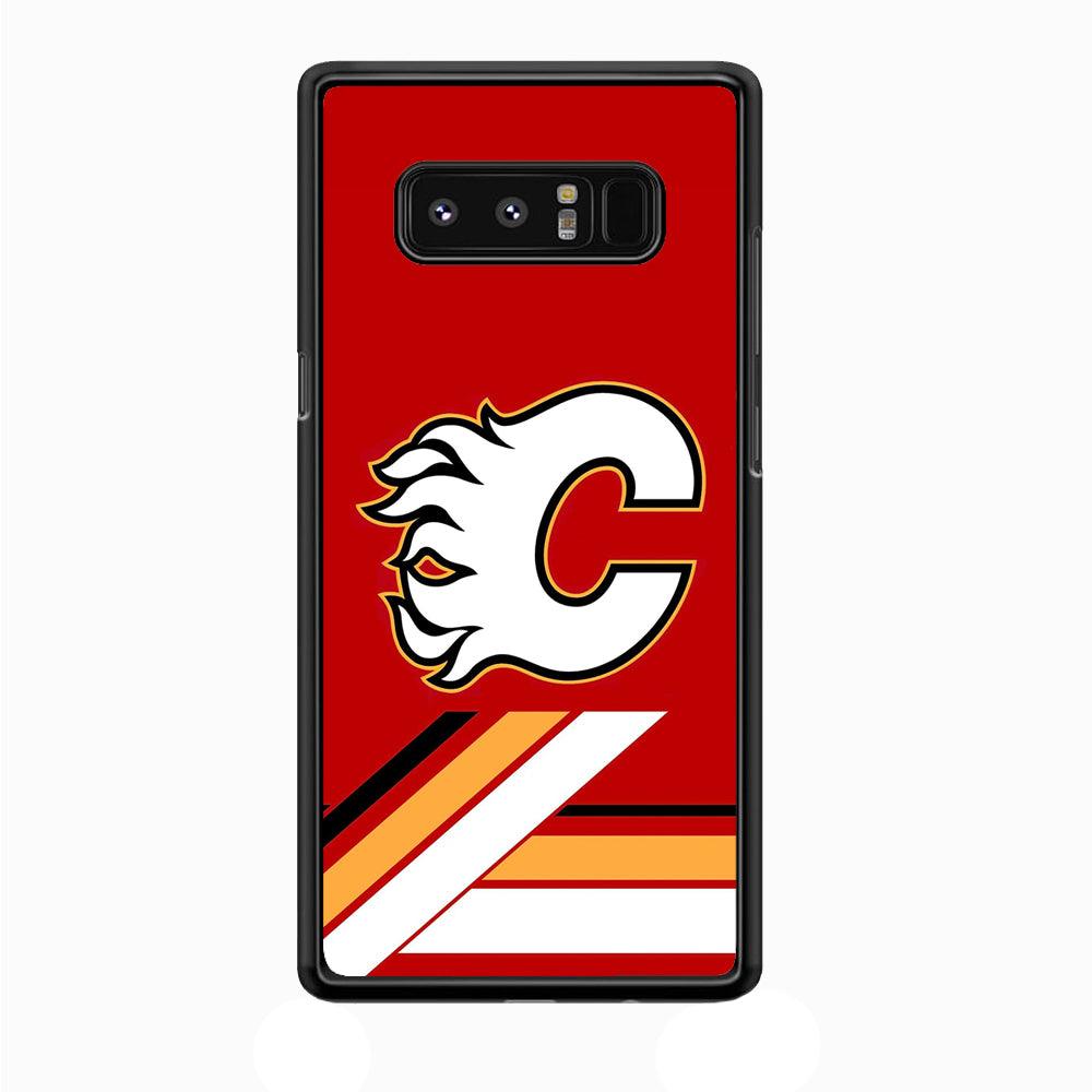 Hockey Calgary Flames NHL 002 Samsung Galaxy Note 8 Case-Plastic / Full Wrap (3D Case)-Xtracase