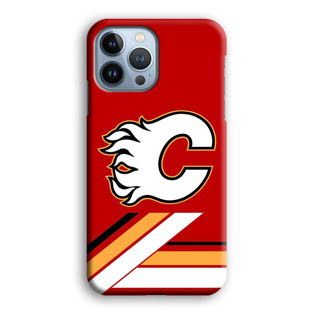 Hockey Calgary Flames NHL 002 iPhone 13 Pro Max Case-Plastic / Full Wrap (3D Case)-Xtracase