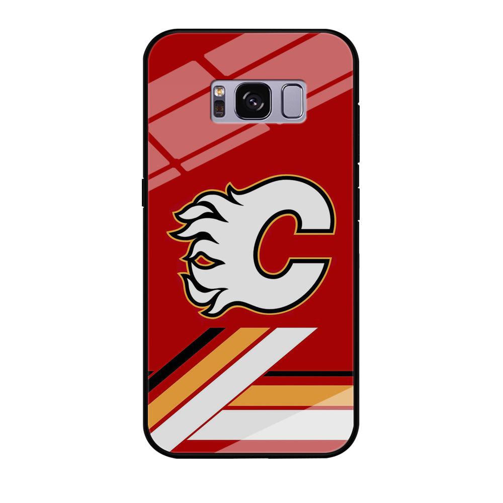 Hockey Calgary Flames NHL 002 Samsung Galaxy S8 Case-Tempered Glass Case-Xtracase