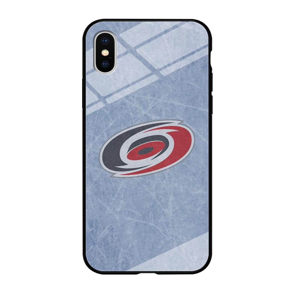 Hockey Carolina Hurricanes NHL 001 iPhone Xs Case-Tempered Glass Case-Xtracase