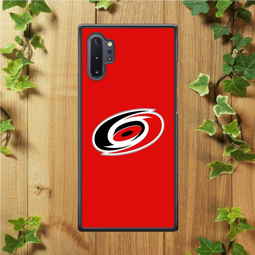 Hockey Carolina Hurricanes NHL 002 Samsung Galaxy Note 10 Plus Case-Rubber / White (2D Case)-Xtracase