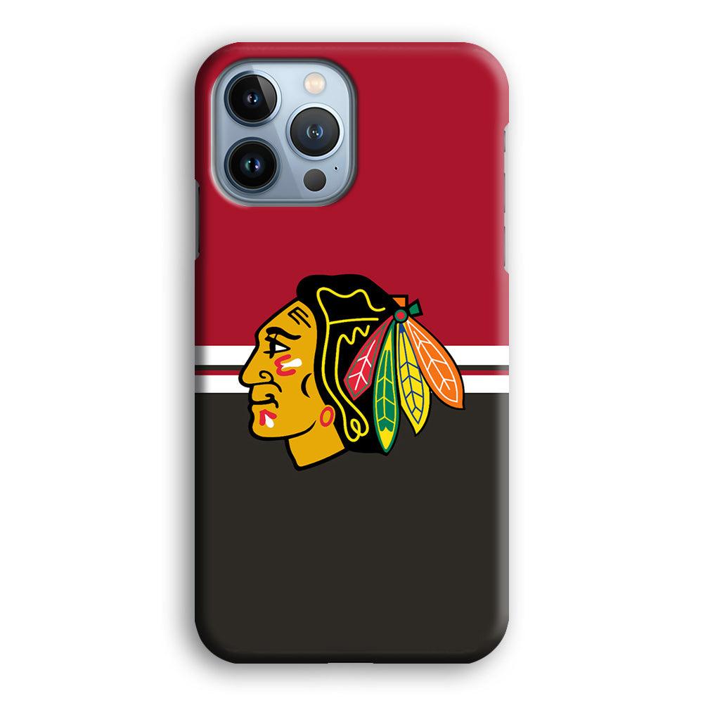 Hockey Chicago Blackhawks NHL 001 iPhone 13 Pro Case-Plastic / Full Wrap (3D Case)-Xtracase