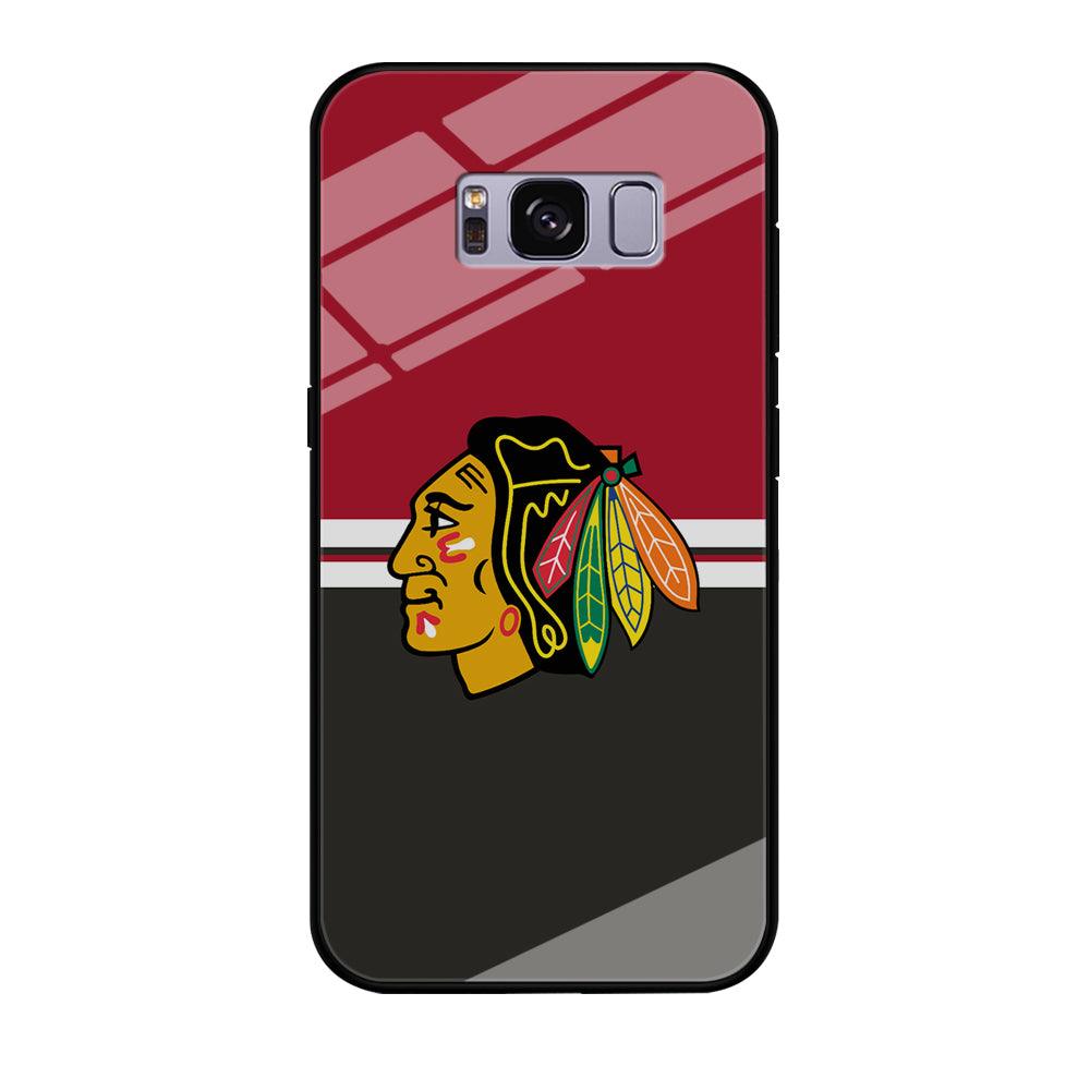 Hockey Chicago Blackhawks NHL 001 Samsung Galaxy S8 Case-Tempered Glass Case-Xtracase