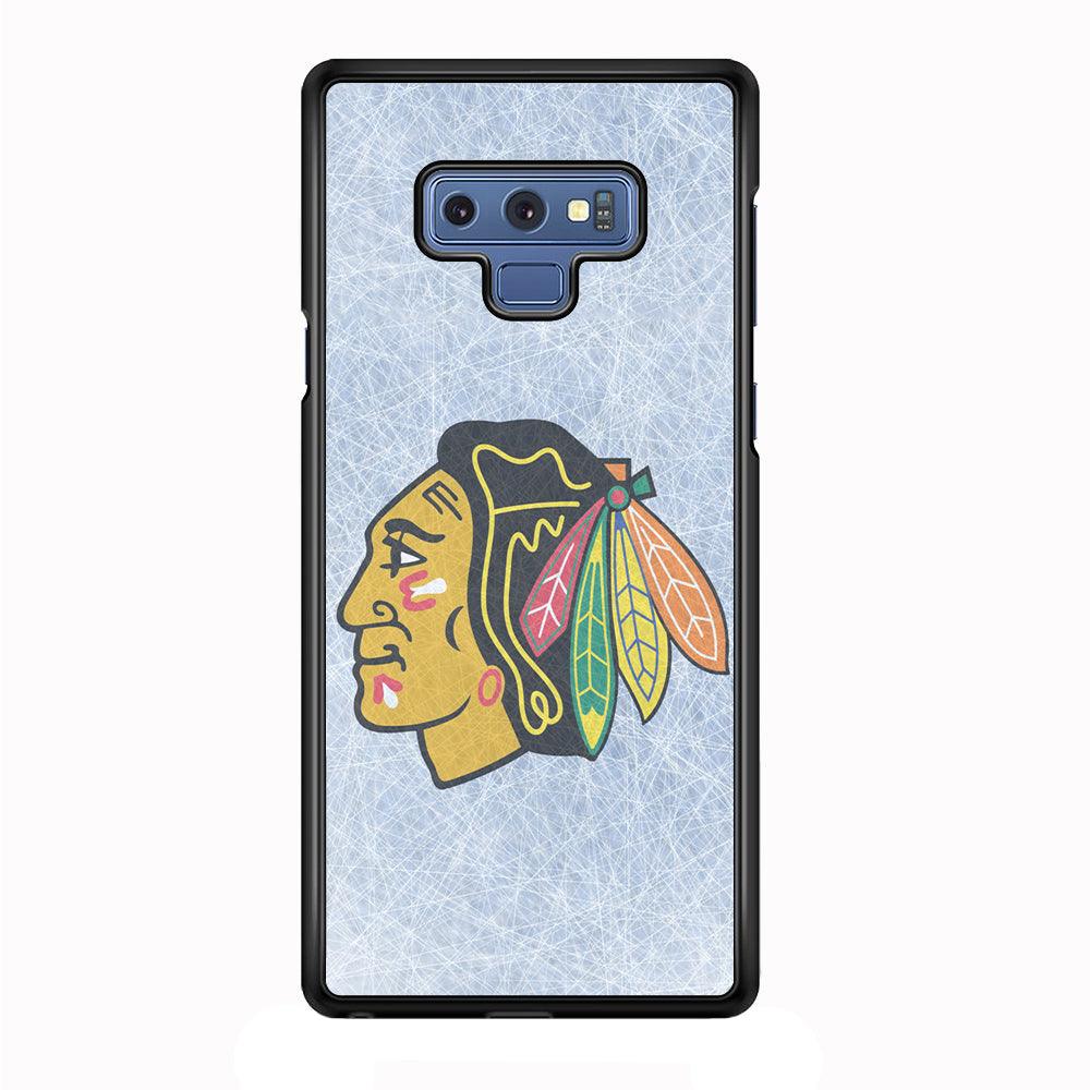 Hockey Chicago Blackhawks NHL 002 Samsung Galaxy Note 9 Case-Plastic / Full Wrap (3D Case)-Xtracase