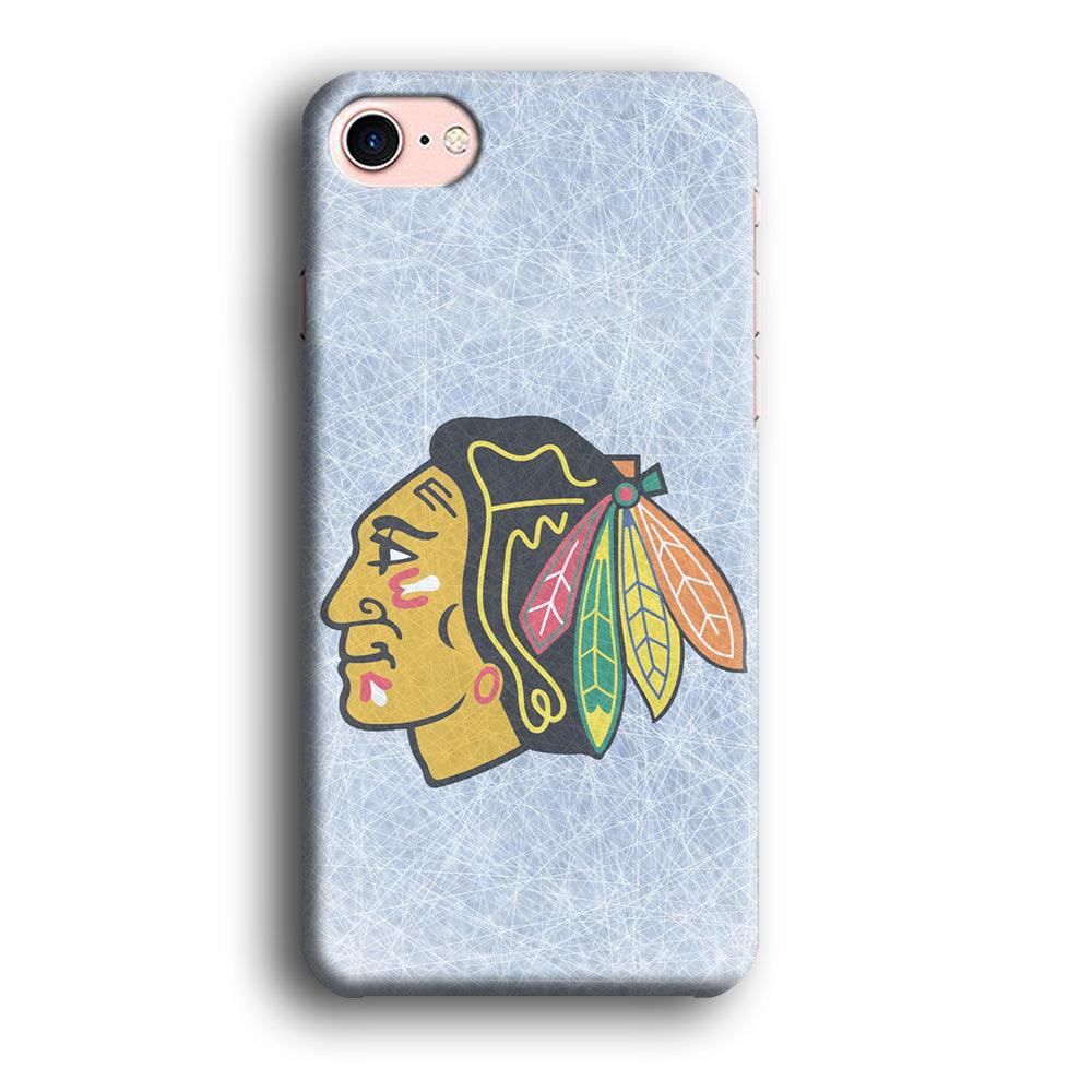 Hockey Chicago Blackhawks NHL 002 iPhone SE 2020 Case-Plastic / Full Wrap (3D Case)-Xtracase