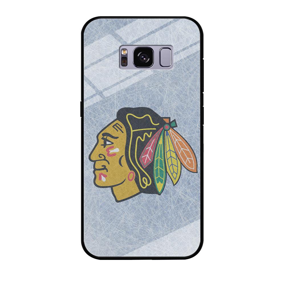 Hockey Chicago Blackhawks NHL 002 Samsung Galaxy S8 Case-Tempered Glass Case-Xtracase