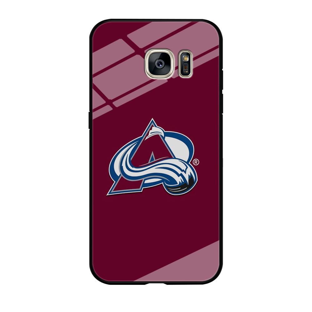 Hockey Colorado Avalanche NHL 001 Samsung Galaxy S7 Edge Case-Tempered Glass Case-Xtracase