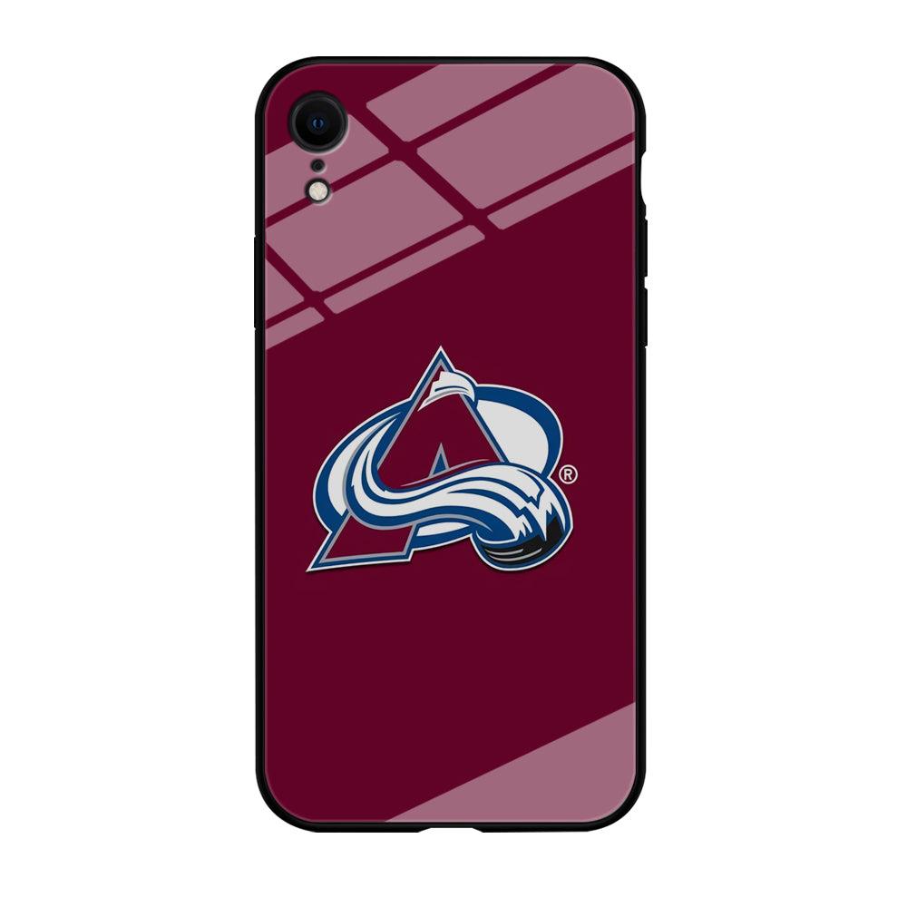 Hockey Colorado Avalanche NHL 001 iPhone XR Case-Tempered Glass Case-Xtracase