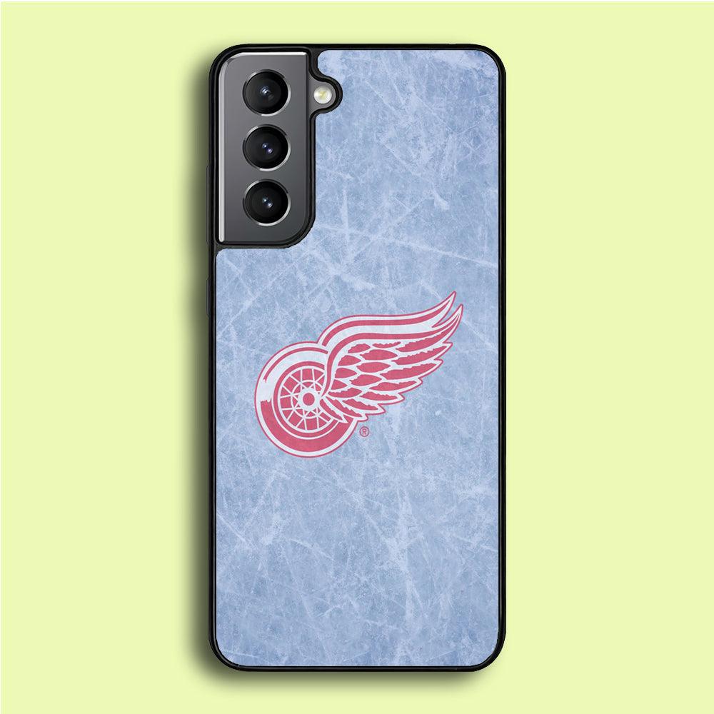 Hockey Detroit Red Wings NHL 001 Samsung Galaxy S21 Plus Case-Rubber / Black (2D Case)-Xtracase