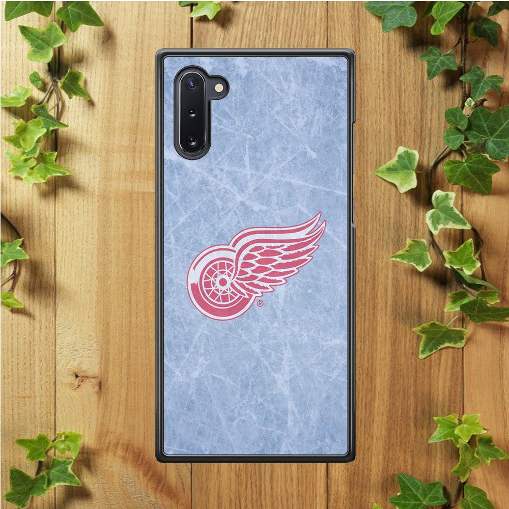 Hockey Detroit Red Wings NHL 001 Samsung Galaxy Note 10 Case-Rubber / White (2D Case)-Xtracase