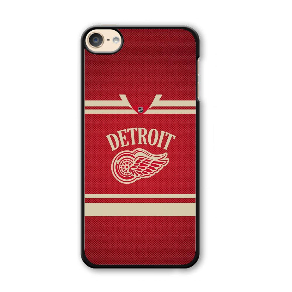 Hockey Detroit Red Wings NHL 002 iPod Touch 6 Case-Plastic / Full Wrap (3D Case)-Xtracase