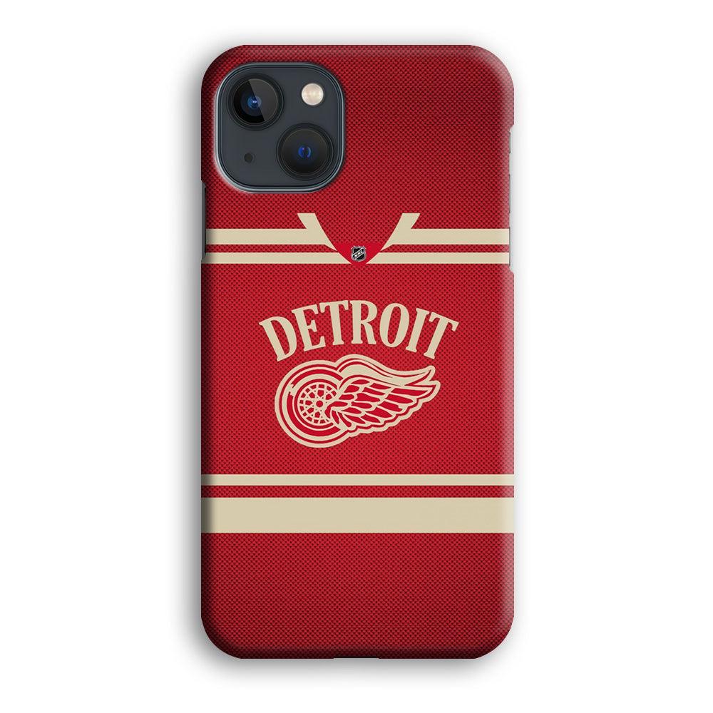 Hockey Detroit Red Wings NHL 002 iPhone 13 Mini Case-Plastic / Full Wrap (3D Case)-Xtracase