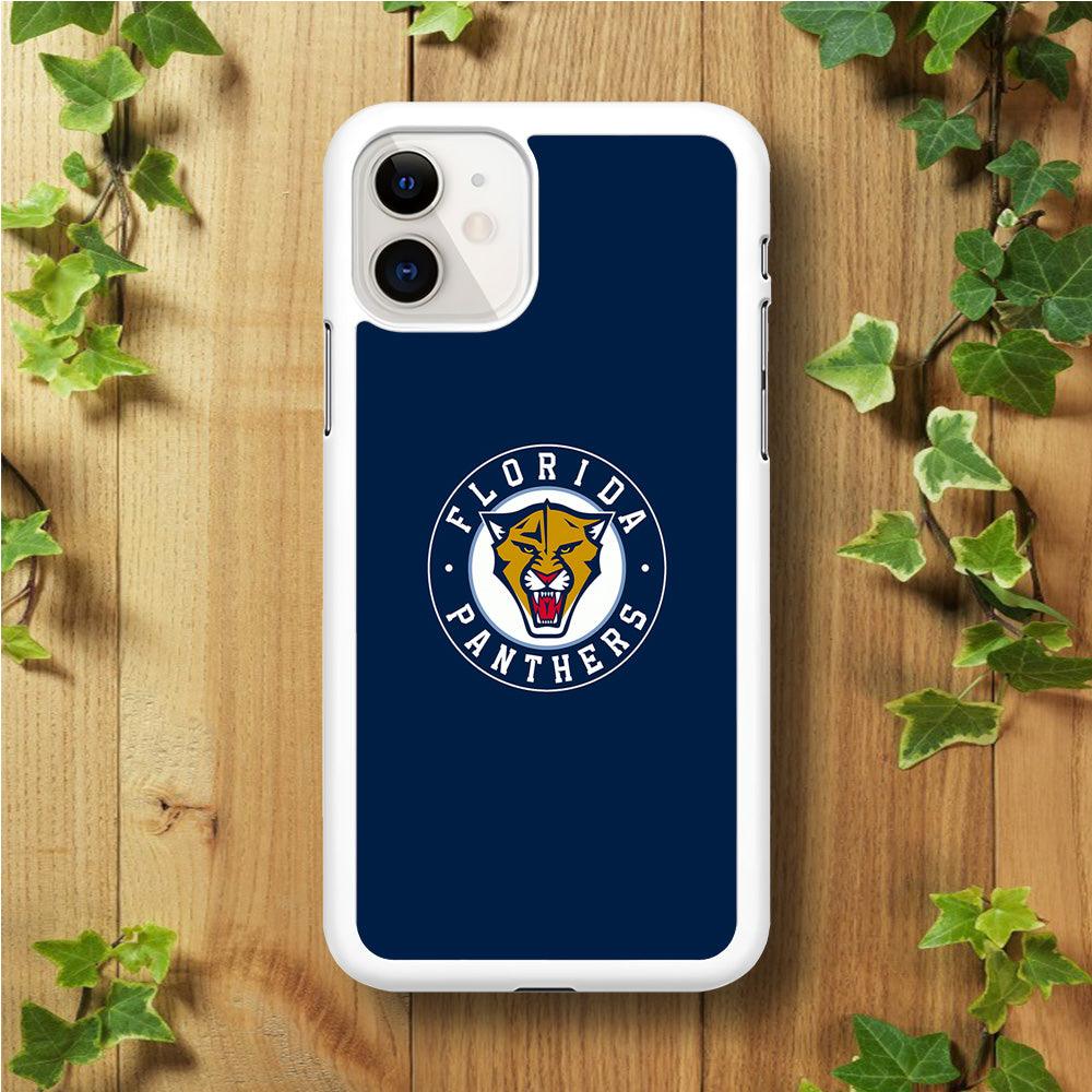 Hockey Florida Panthers NHL 001 iPhone 11 Case-Rubber / White (2D Case)-Xtracase