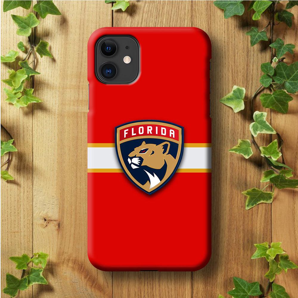 Hockey Florida Panthers NHL 002 iPhone 11 Case-Plastic / Full Wrap (3D Case)-Xtracase