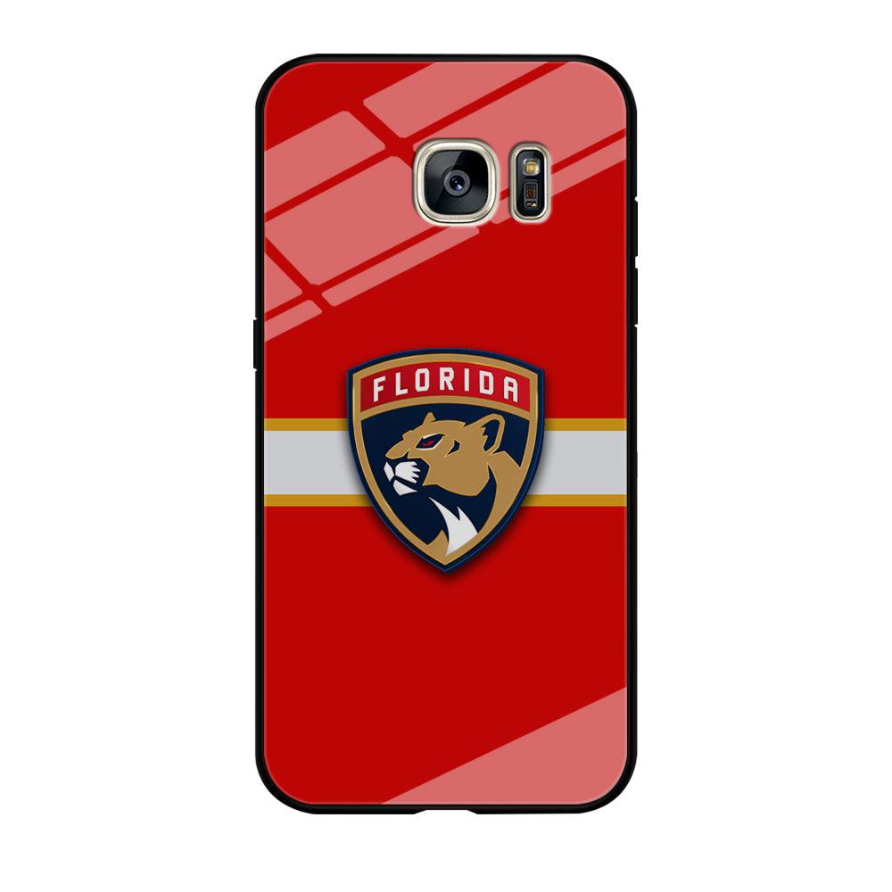 Hockey Florida Panthers NHL 002 Samsung Galaxy S7 Edge Case-Tempered Glass Case-Xtracase