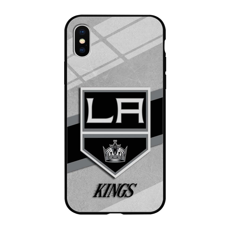 Hockey Los Angeles Kings NHL 002 iPhone Xs Max Case-Tempered Glass Case-Xtracase