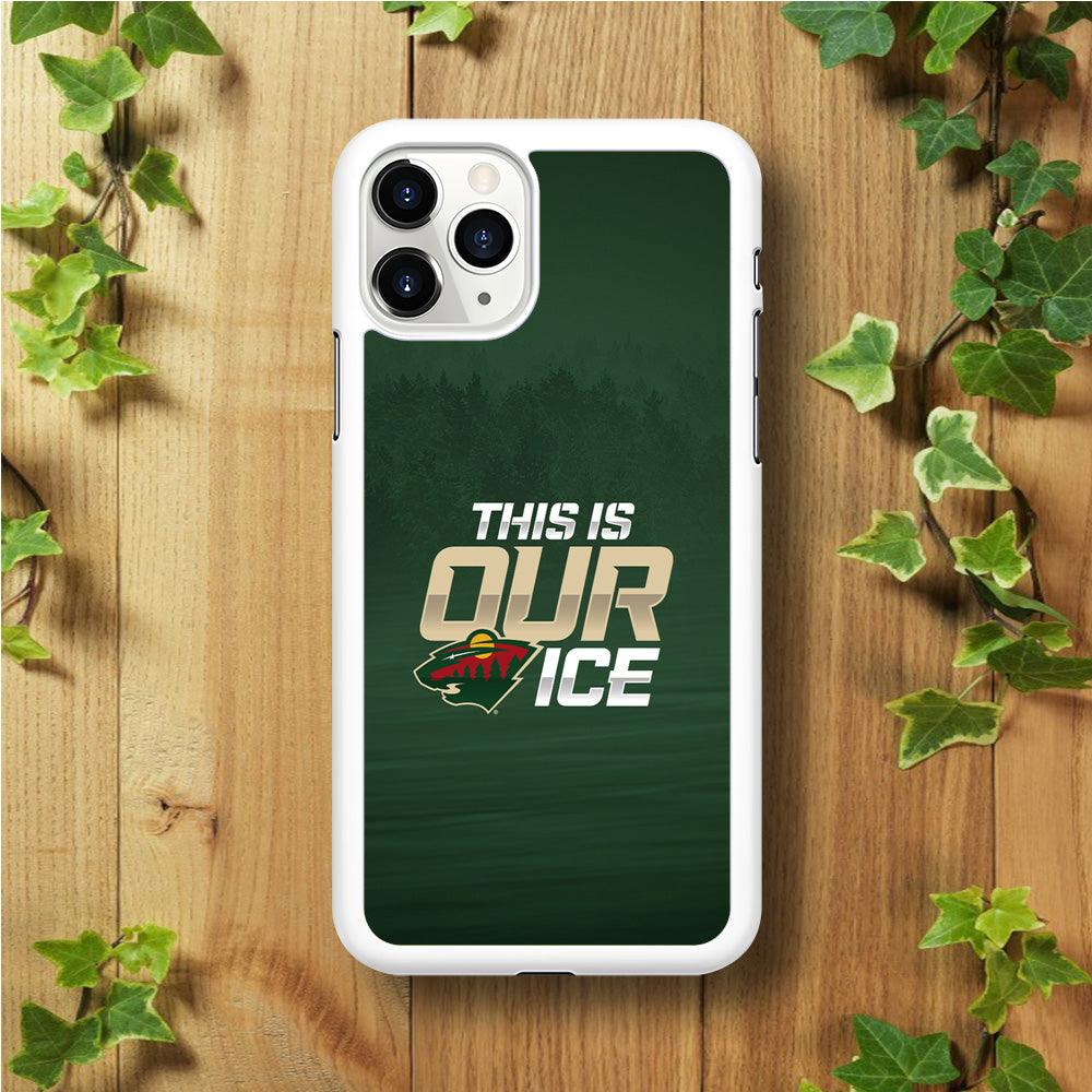 Hockey Minnesota Wild NHL 002 iPhone 11 Pro Case-Rubber / White (2D Case)-Xtracase