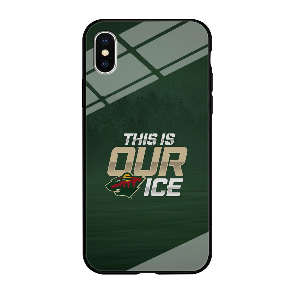 Hockey Minnesota Wild NHL 002 iPhone X Case-Tempered Glass Case-Xtracase