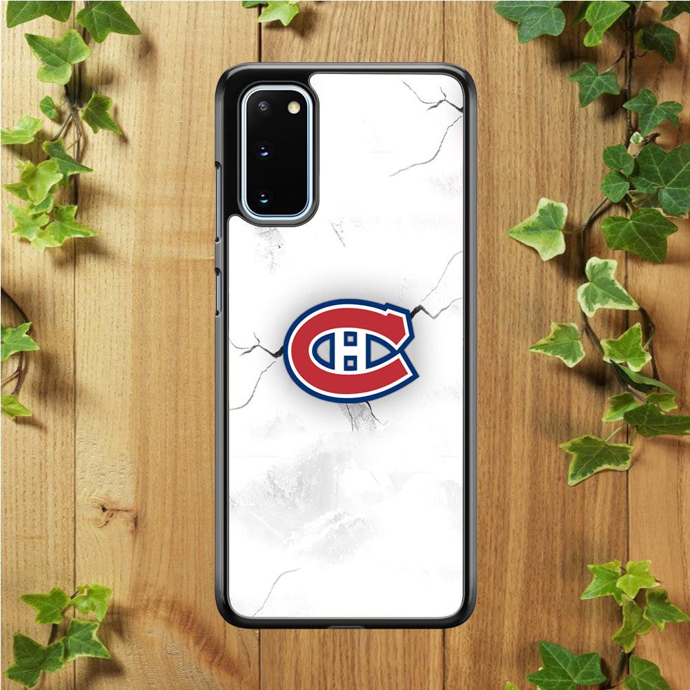 Hockey Montréal Canadiens NHL 001 Samsung Galaxy S20 Case-Rubber / Black (2D Case)-Xtracase