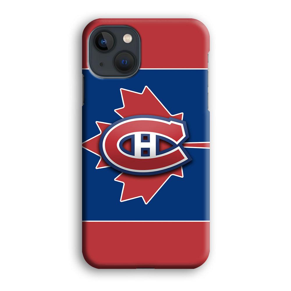 Hockey Montréal Canadiens NHL 002 iPhone 13 Mini Case-Plastic / Full Wrap (3D Case)-Xtracase