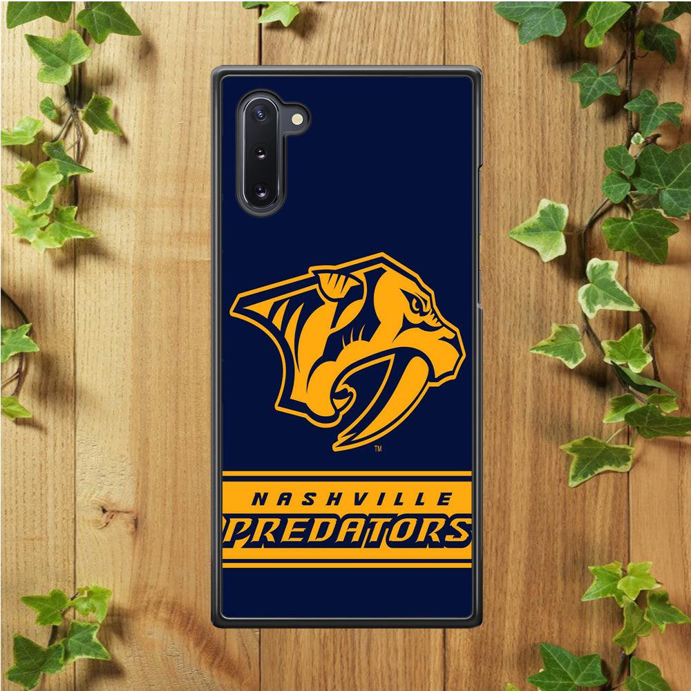 Hockey Nashville Predators NHL 001 Samsung Galaxy Note 10 Case-Rubber / White (2D Case)-Xtracase