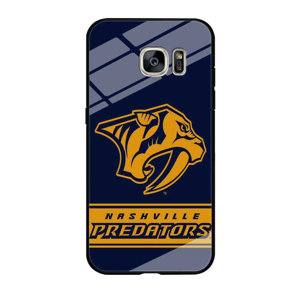 Hockey Nashville Predators NHL 001 Samsung Galaxy S7 Edge Case-Tempered Glass Case-Xtracase
