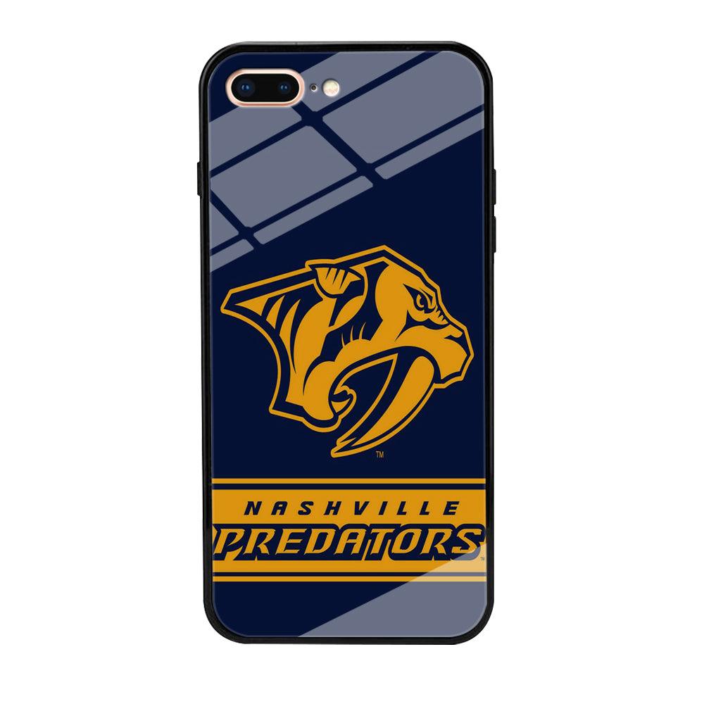 Hockey Nashville Predators NHL 001 iPhone 8 Plus Case-Tempered Glass Case-Xtracase