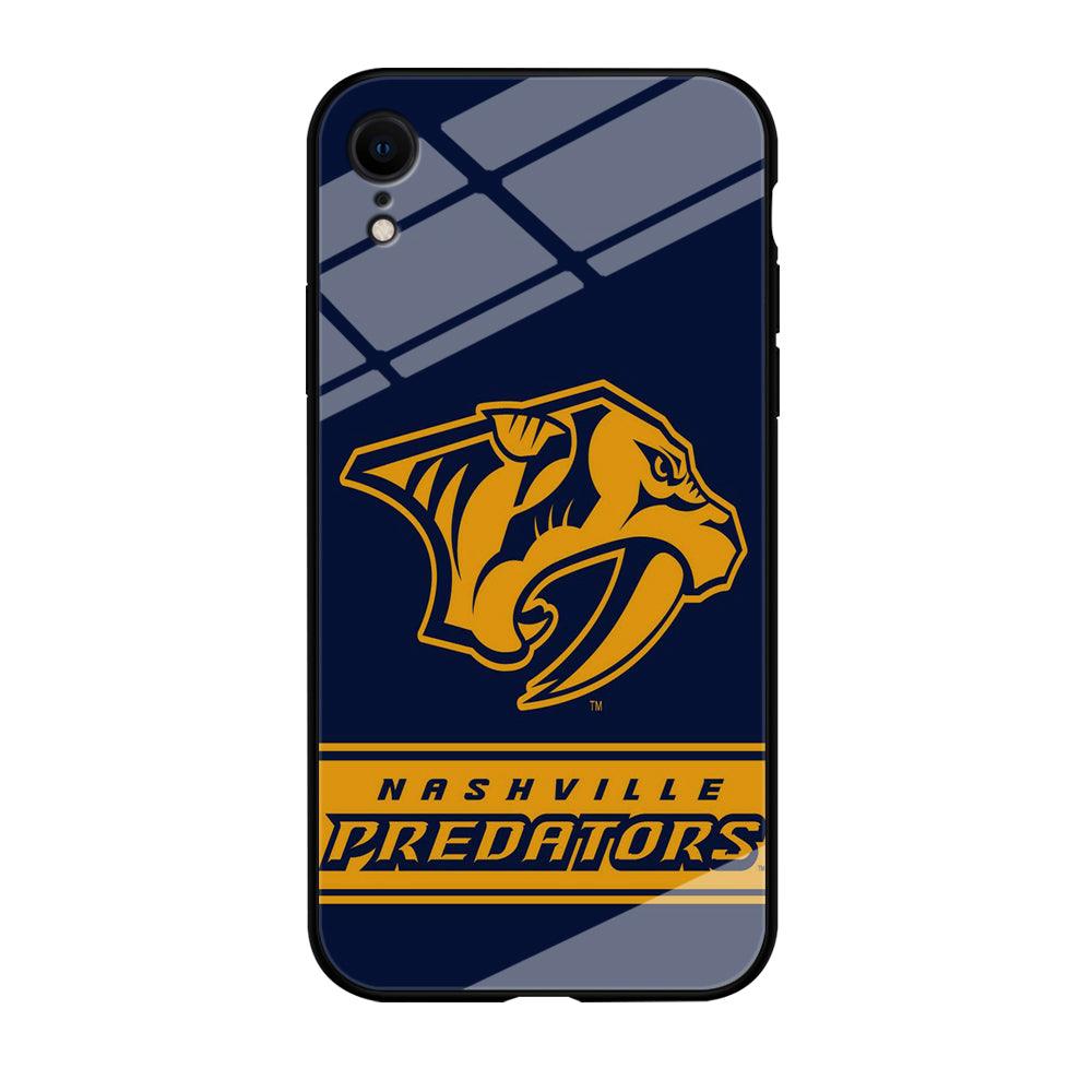 Hockey Nashville Predators NHL 001 iPhone XR Case-Tempered Glass Case-Xtracase