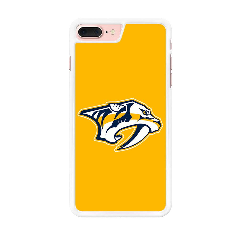 Hockey Nashville Predators NHL 002 iPhone 7 Plus Case-Rubber / White (2D Case)-Xtracase