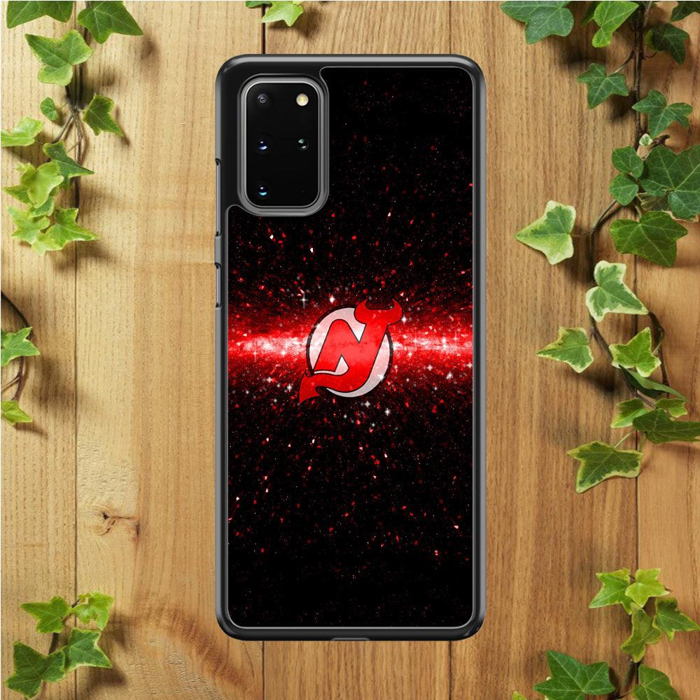 Hockey New Jersey Devils NHL 001 Samsung Galaxy S20 Plus Case-Rubber / White (2D Case)-Xtracase