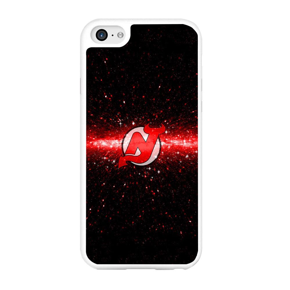 Hockey New Jersey Devils NHL 001 iPhone 6 Plus | 6s Plus Case-Rubber / White (2D Case)-Xtracase