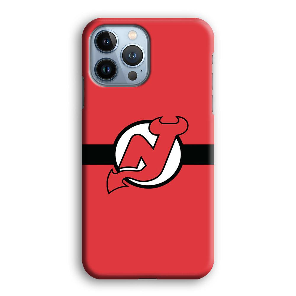 Hockey New Jersey Devils NHL 002 iPhone 13 Pro Max Case-Plastic / Full Wrap (3D Case)-Xtracase