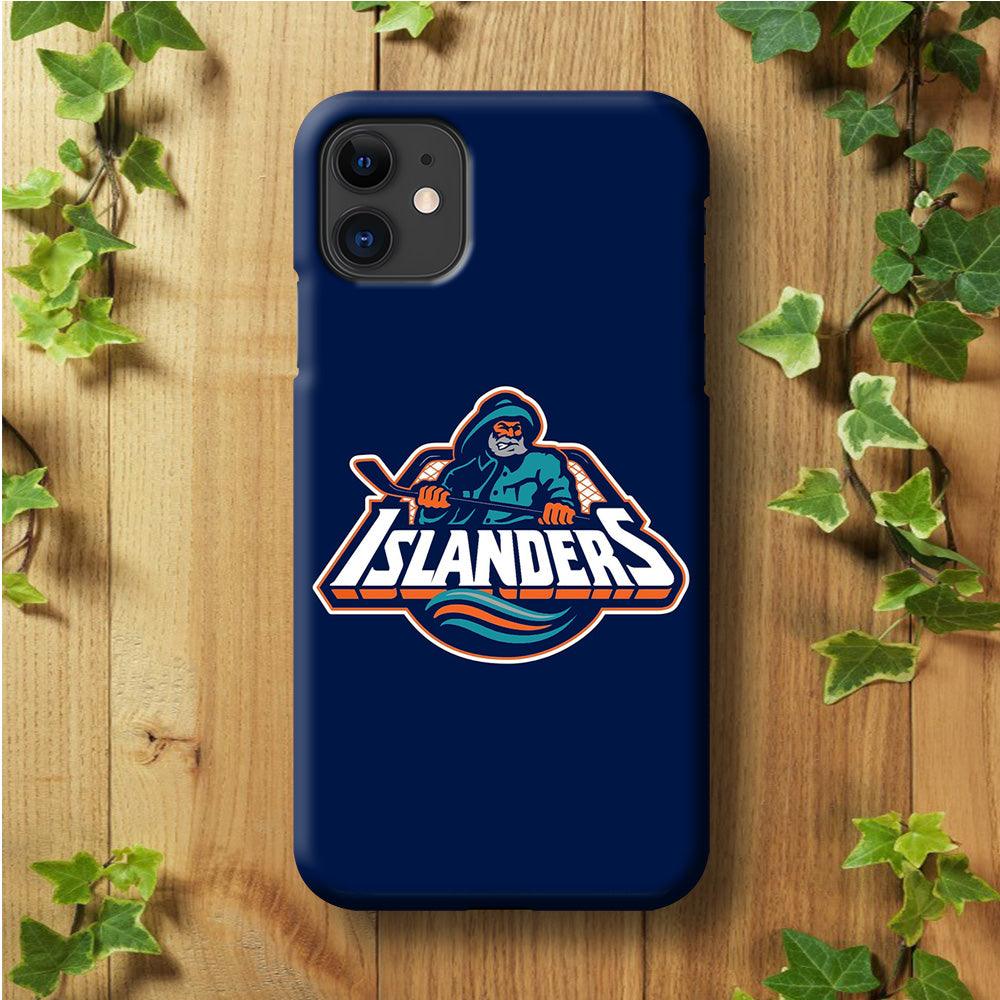 Hockey New York Islanders NHL 001 iPhone 11 Case-Plastic / Full Wrap (3D Case)-Xtracase