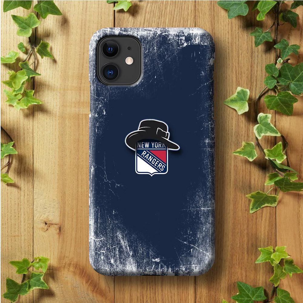 Hockey New York Rangers NHL 001 iPhone 11 Case-Plastic / Full Wrap (3D Case)-Xtracase