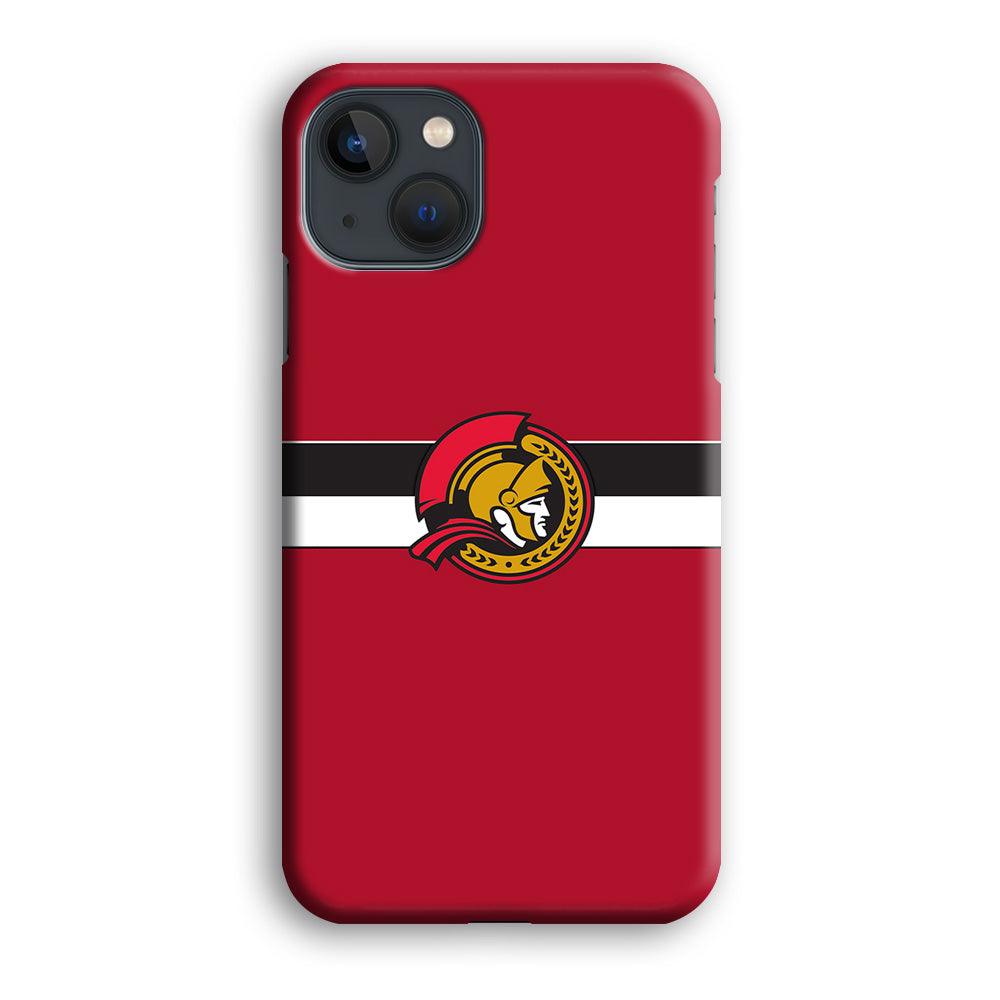 Hockey Ottawa Senators NHL 001 iPhone 13 Mini Case-Plastic / Full Wrap (3D Case)-Xtracase